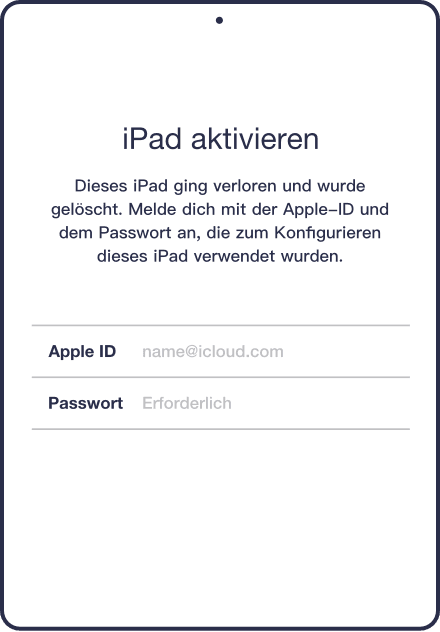 Aktivierungssperre apple umgehen id Ipad aktivierungssperre